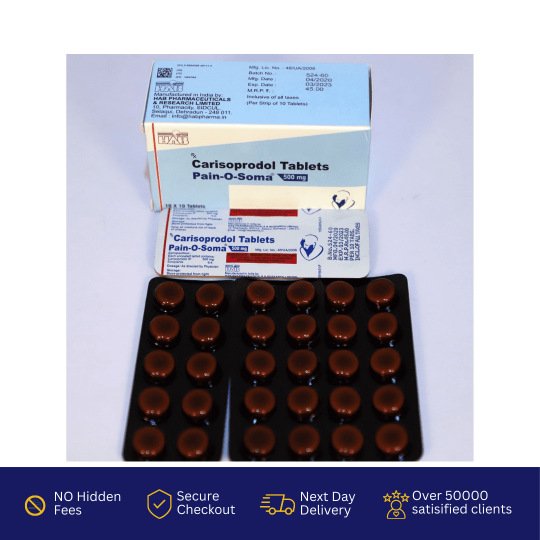 Buy Soma Carisoprodol 500mg Online UK