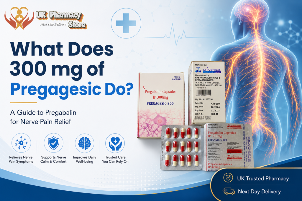 What does 300 mg of pregagesic do